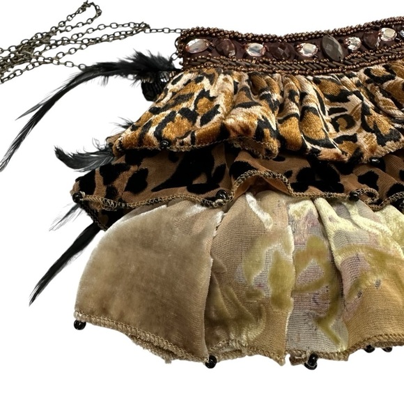 Mary Frances RARE Animal Print Pounce Motif Designer Handbag - Picture 9 of 9